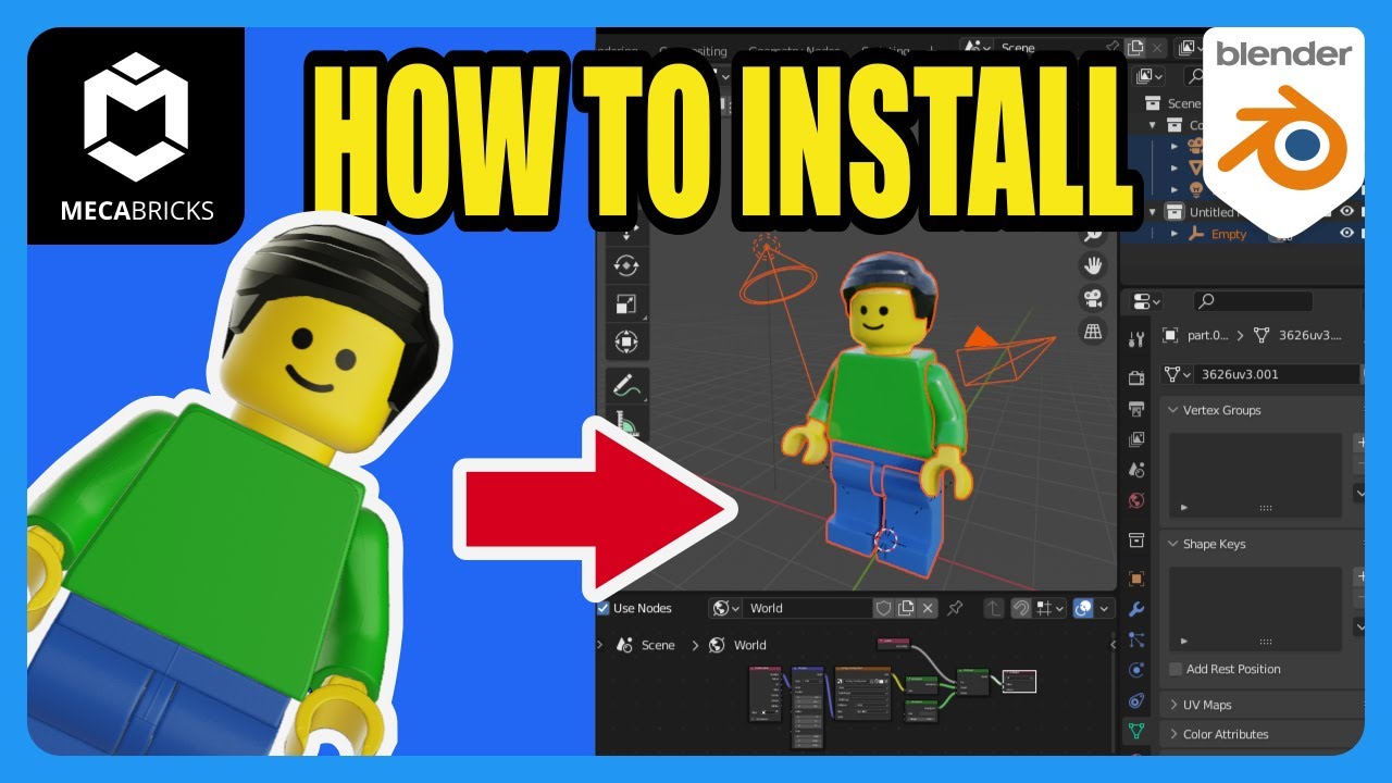 How to Install the Blender Add on for Mecabricks
