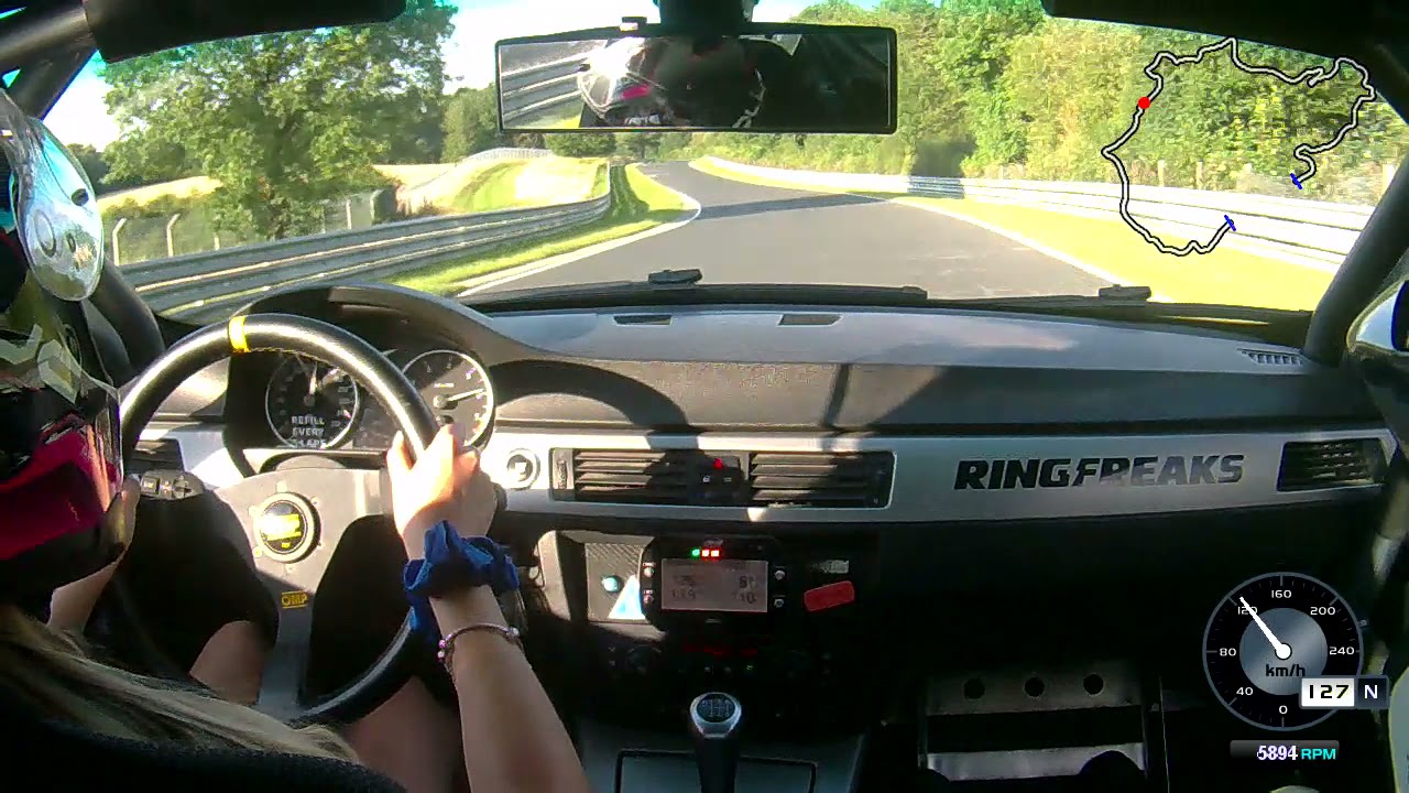 9:05 RING FREAKS BMW E90 325 RAQUEL RACFLY Nurburgring BTG