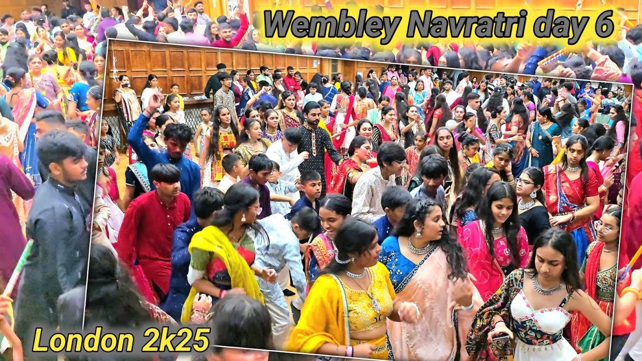 London Wembley Navratri day 6 || @tiyanshfamily #vlogs #garbanavratri #navratri2025 #navratrispecial