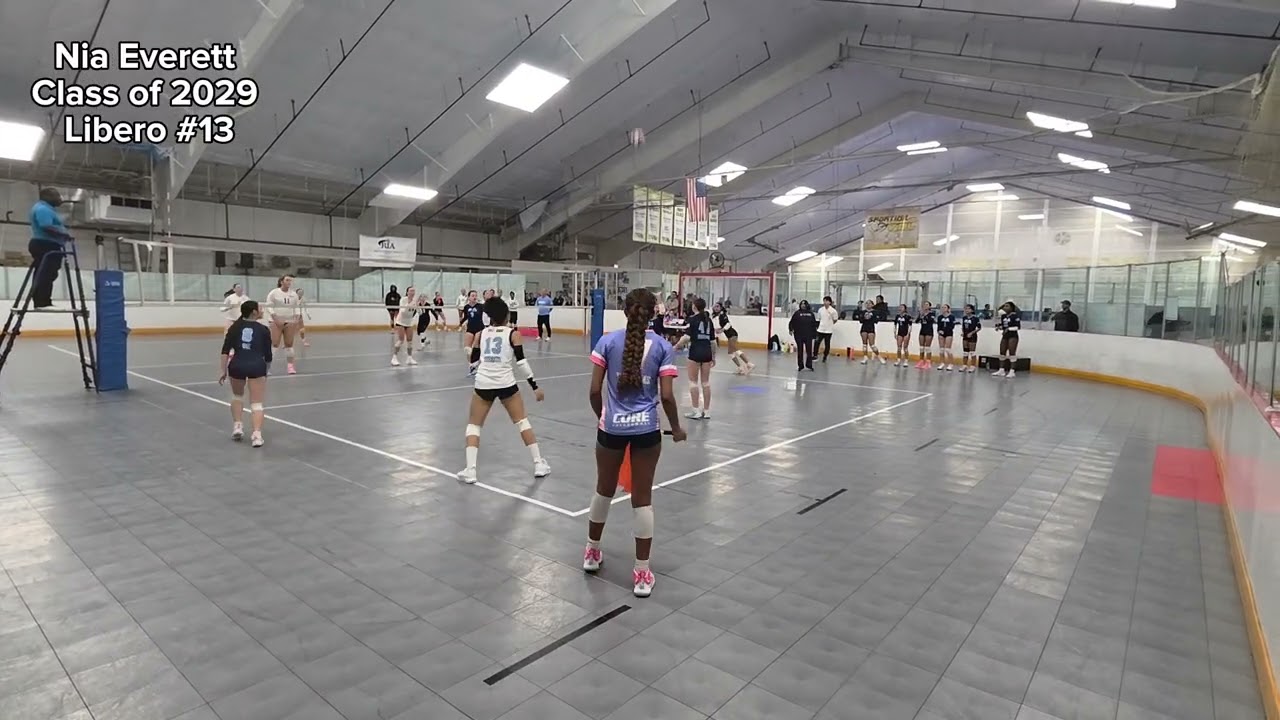 Nia Everett: serve recieve, defense, out of system, serving