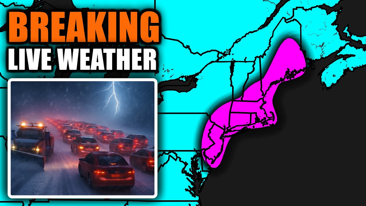 🔴 LIVE - HISTORIC BLIZZARD SLAMMING THE NORTHEAST - THUNDERSNOW, WHITEOUTS & 100K+ WITHOUT POWER