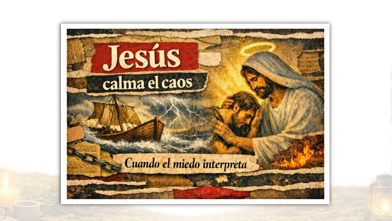 Jesús calma el caos: cuando el miedo interpreta | Marcos 4:35–41 #JesúsCalmaElCaos #ConociendoAJesús
