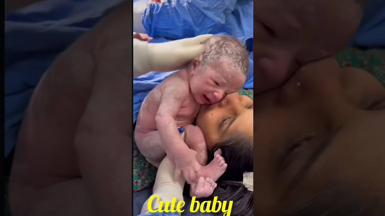 new born little cute baby 💟 mother love in baby girl 💖💫😍