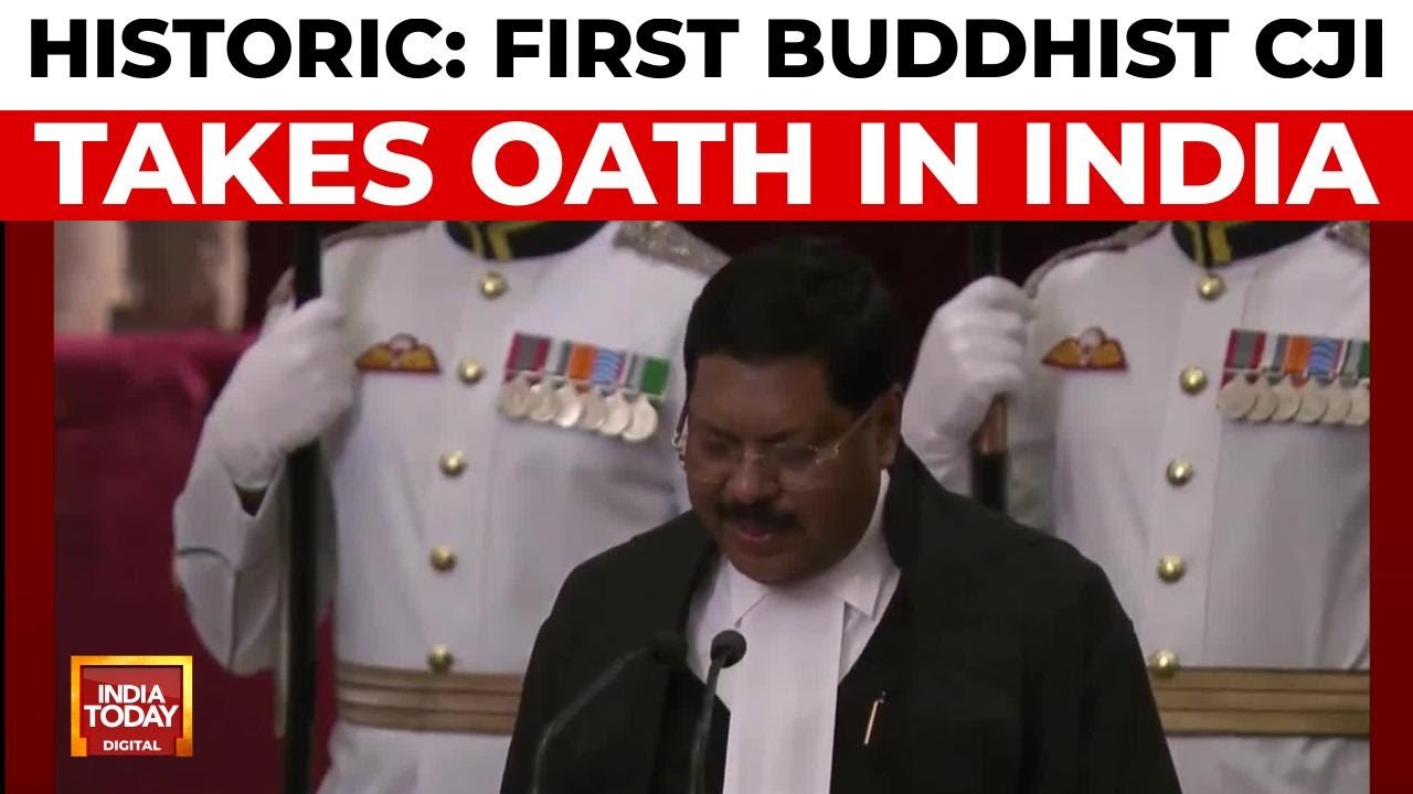 India Gets First Buddhist Chief Justice As BR Gavai Takes Oath | India Today