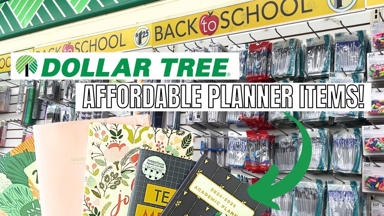 Dollar Tree Affordable Planner Items | Budget Friendly Planners & Accessories