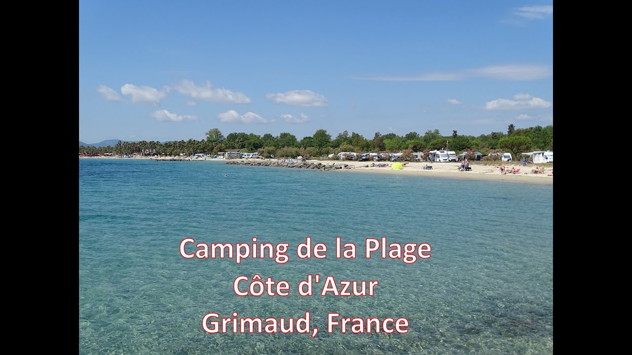 Camping de la Plage -June 2025, Côte d'Azur, Grimaud, France. 4k movies.
