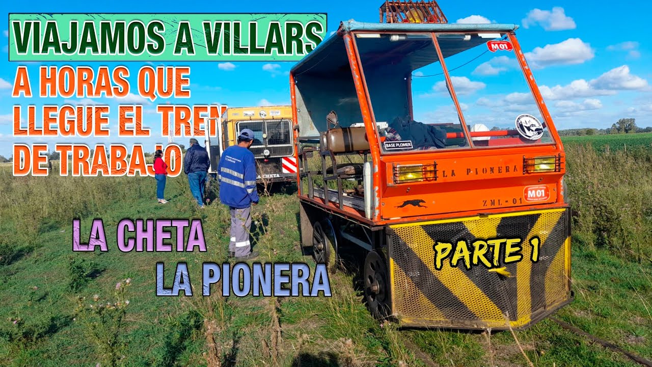 VUELVE el TREN a ESTACION VILLARS-LINEA BELGRANO SUR  VIAJAMOS en ZORRA LA PIONERA - LA CHETA PARTE1