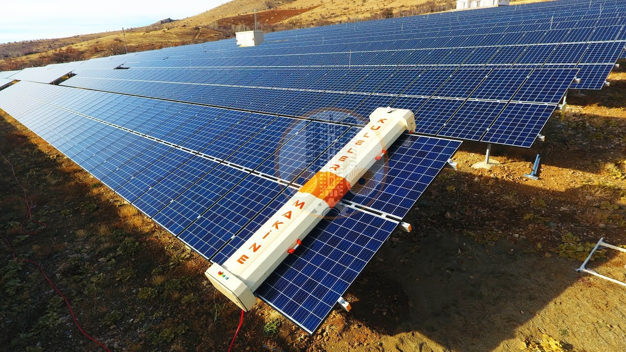 Güneş Enerjisi Paneli Temizlik Makinesi | Solar Panel Cleaning Machine | Robsys Robotic Systems
