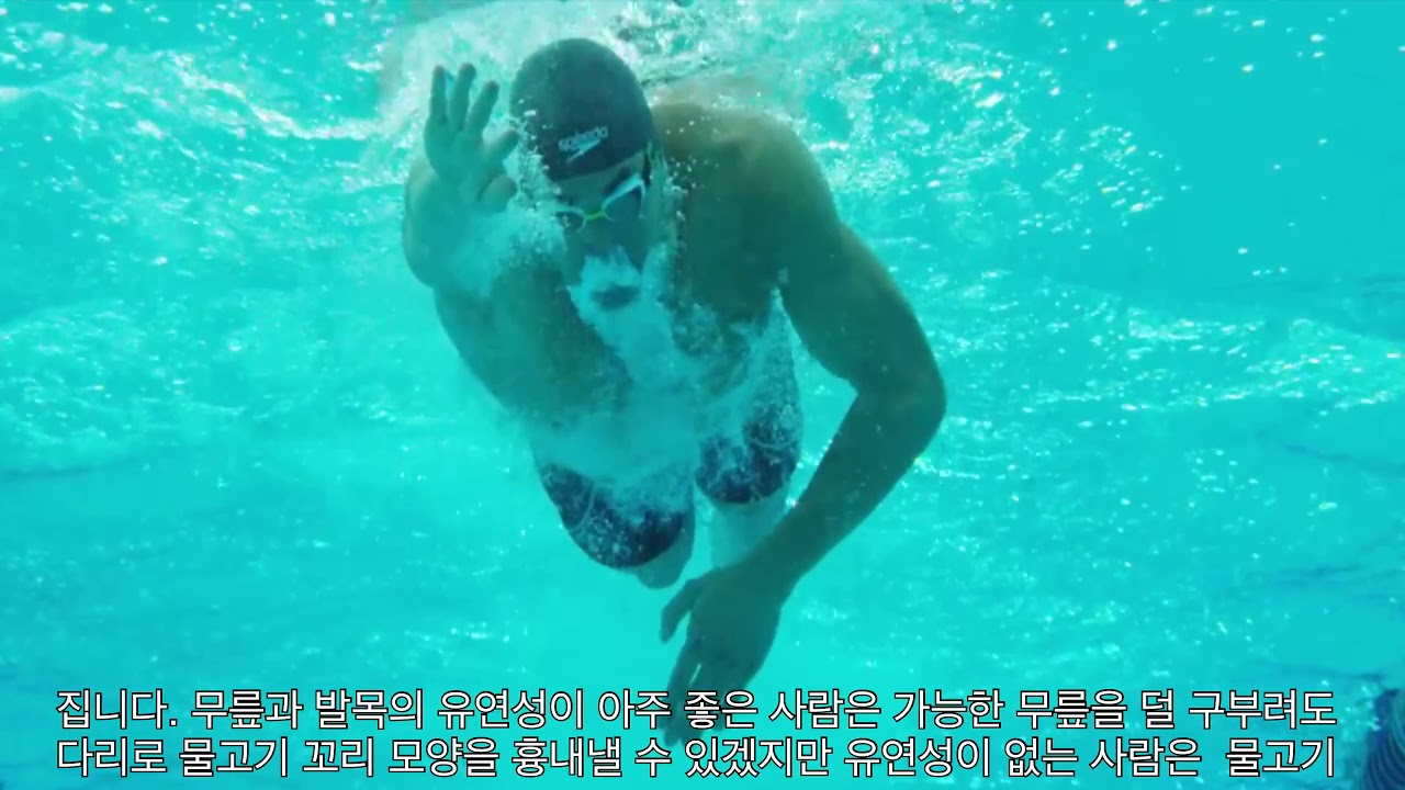 자유형 킥을 차는 올바른 방법