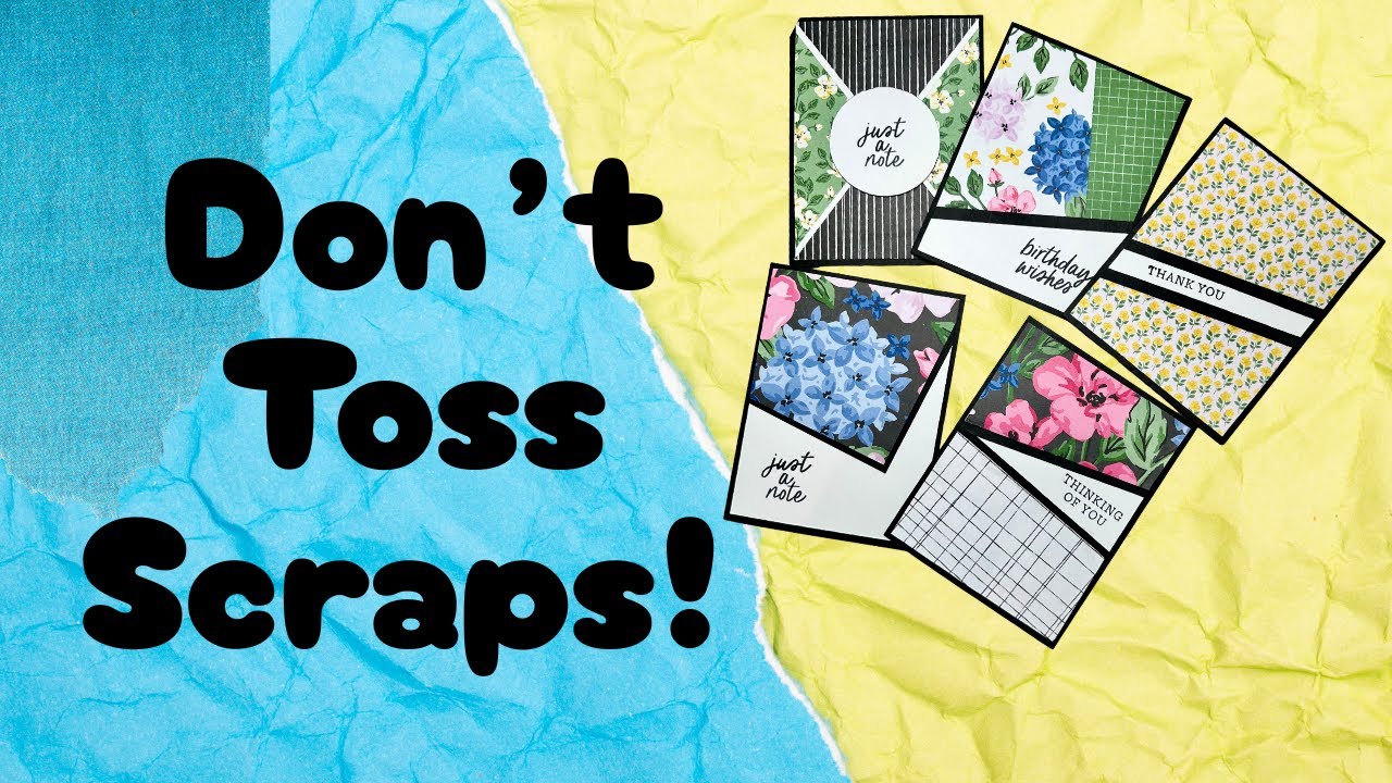 5 EASY Cards from Scrap Paper!