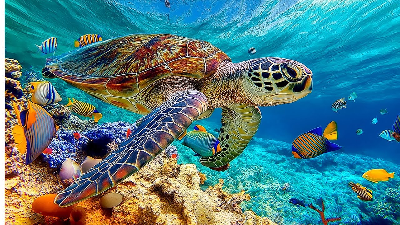 🌊 Calm Fish World Beneath the Sea with Soft Flute Music to Relax the Body and Ease Anxiety 💙