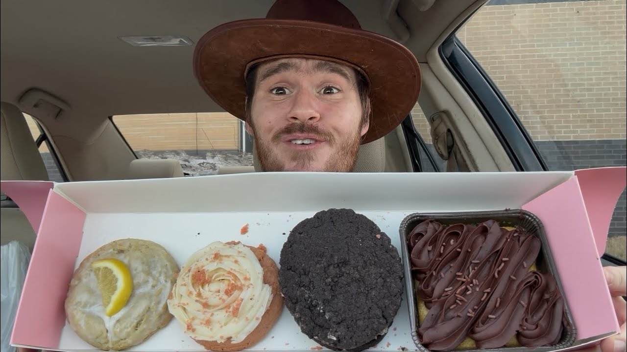 CRUMBL REVIEW 249: Yellow Sheet Cake, Mallow Sandwich, Pink Velvet, Lemon Glaze 