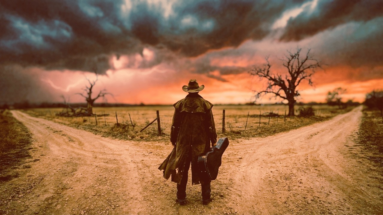 Whiskey and War Stories | Dark Country Music & Dark Blues Music Visualizer