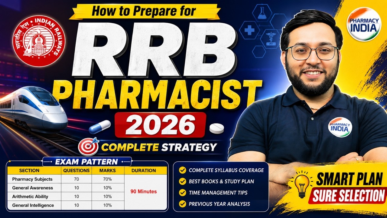 Как подготовиться к экзамену на фармацевта RRB 2026 | B.Pharm и Pharm.D допущены к участию #bphar...
