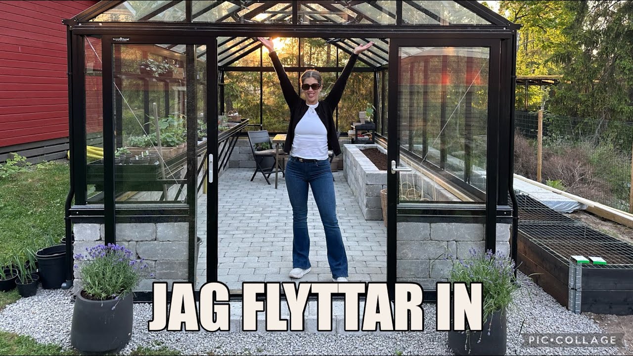 Mitt växthus är äntligen klart! I Willab Garden Green Room Wall