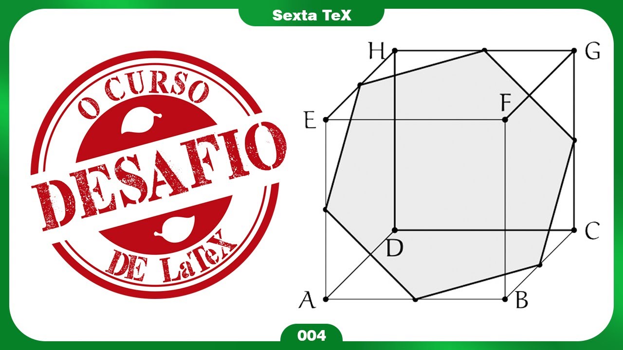 Desafio | Tikz Tikzpicture cubo com hexágono e ponto médio Sexta TeX