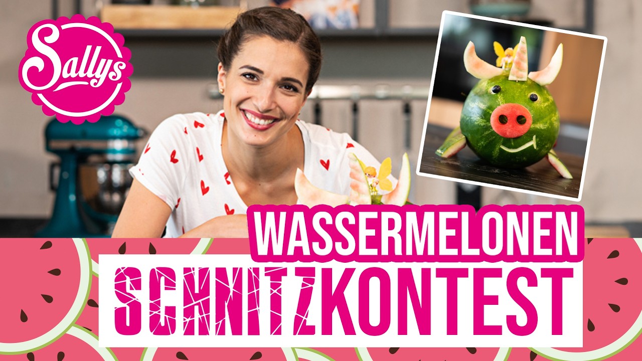Wassermelonen Schnitz Contest / Watermelon carving / MURAT 🆚 SALLY / Sallys Welt