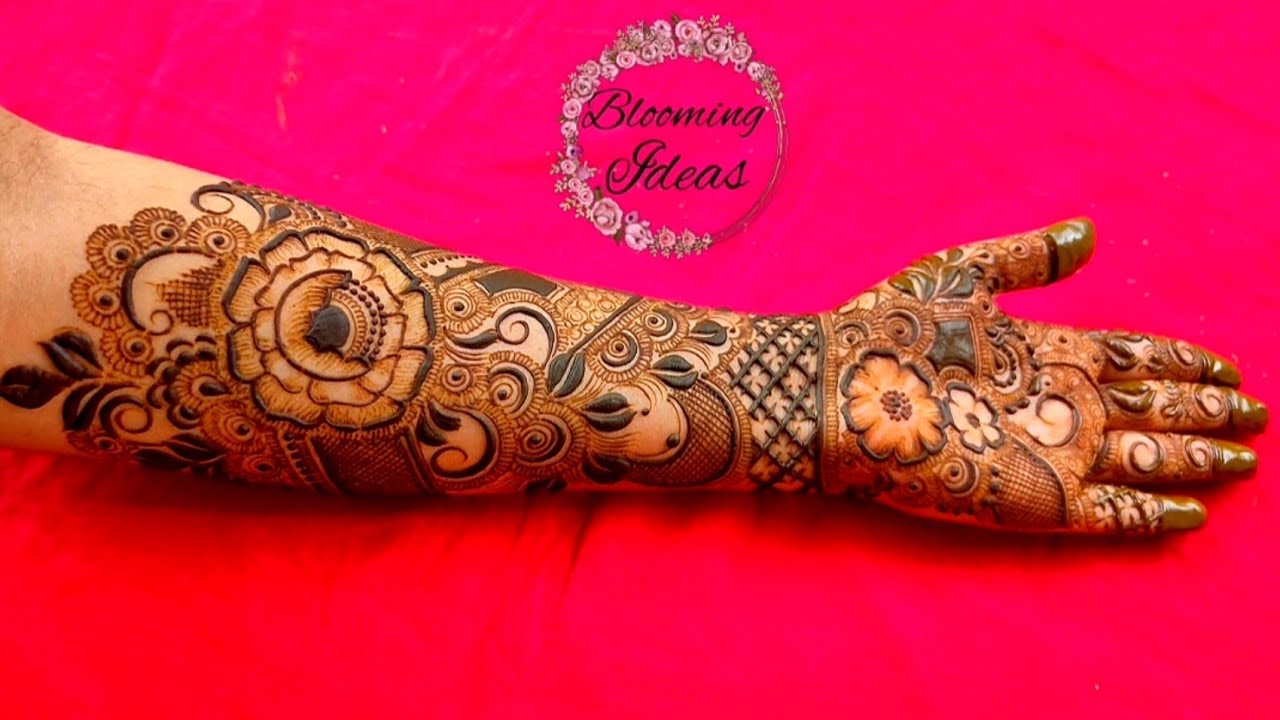 Floral mehndi design || Gorgeous mehndi design || Full hand mehndi design