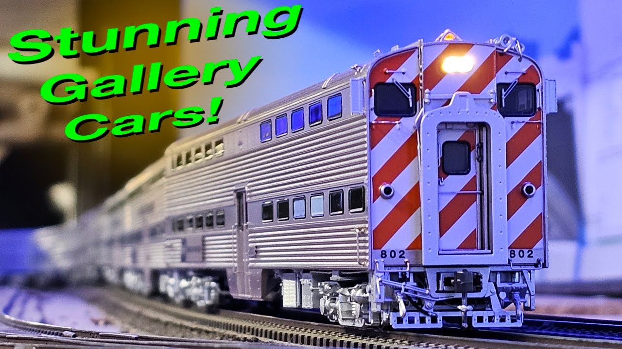 Stunning HO Coaches! Rapido Budd Gallery Commuter Cars