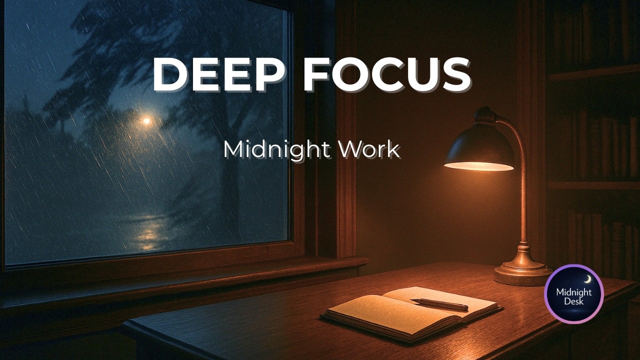Deep Focus Music for Work | Night Gust – Midnight Spring Gale Ambient (1 Hour)[Vol.111]