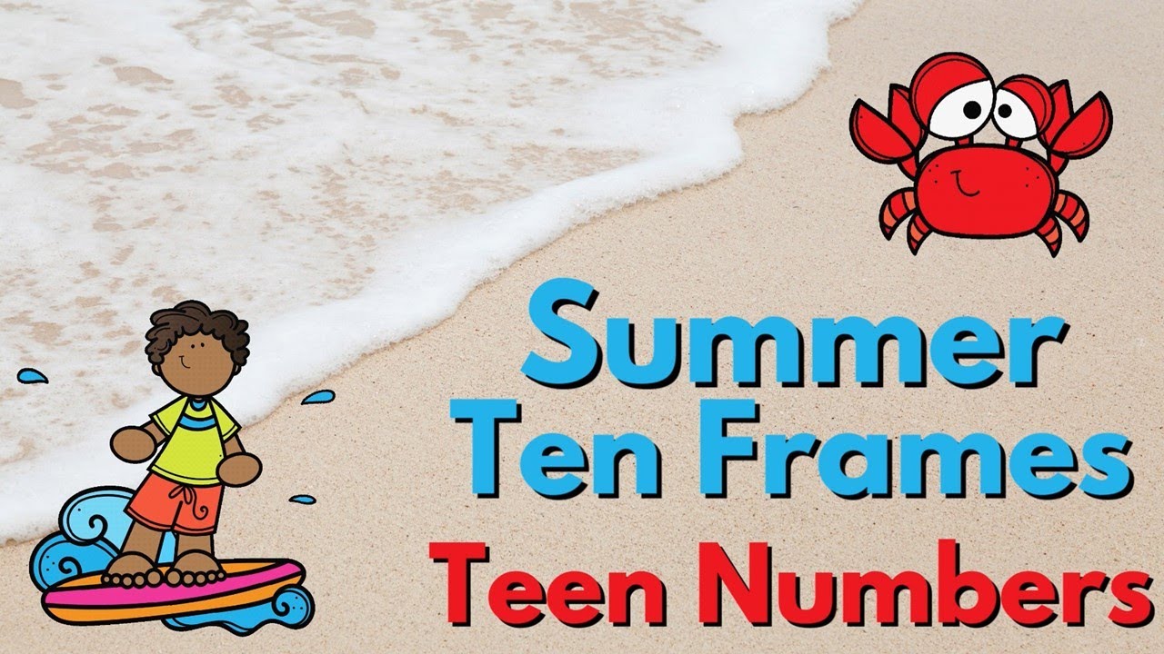 Summer Ten Frames - Teen Numbers