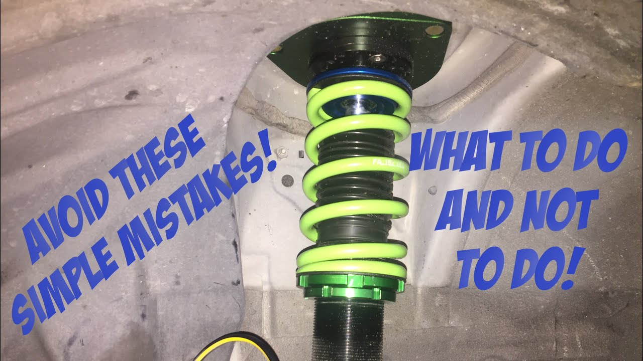 Suspension do's and don'ts
