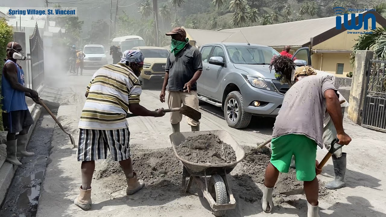 Residents clean Spring Village