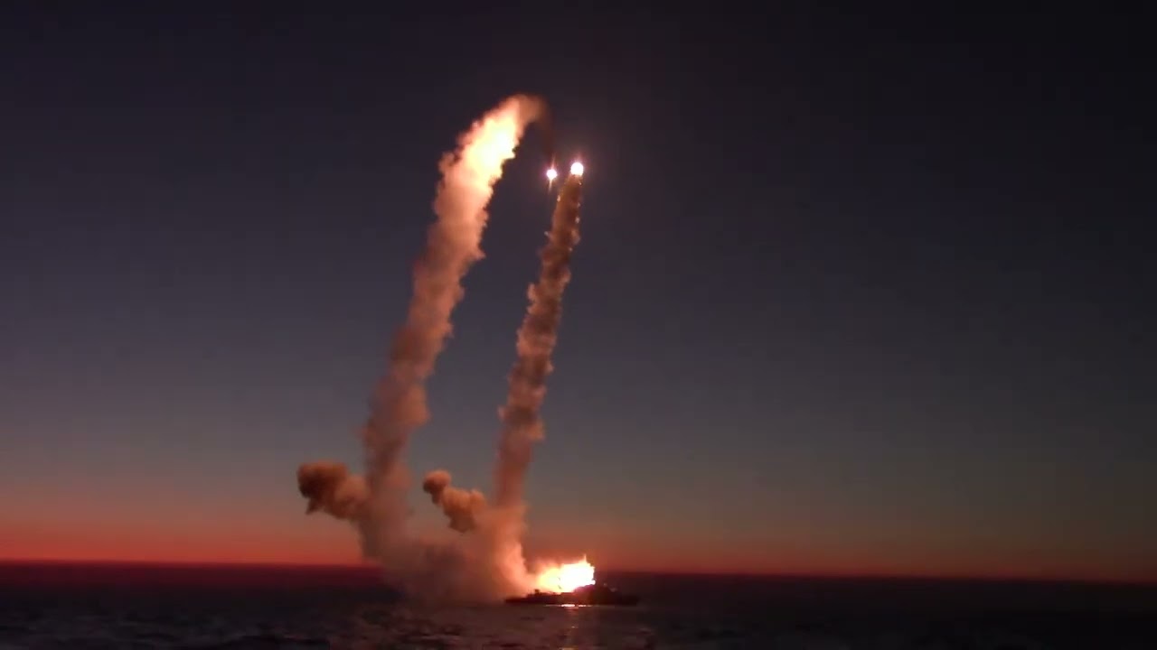 Russian precision-guided missile strike on Ukrainian military infrastructure