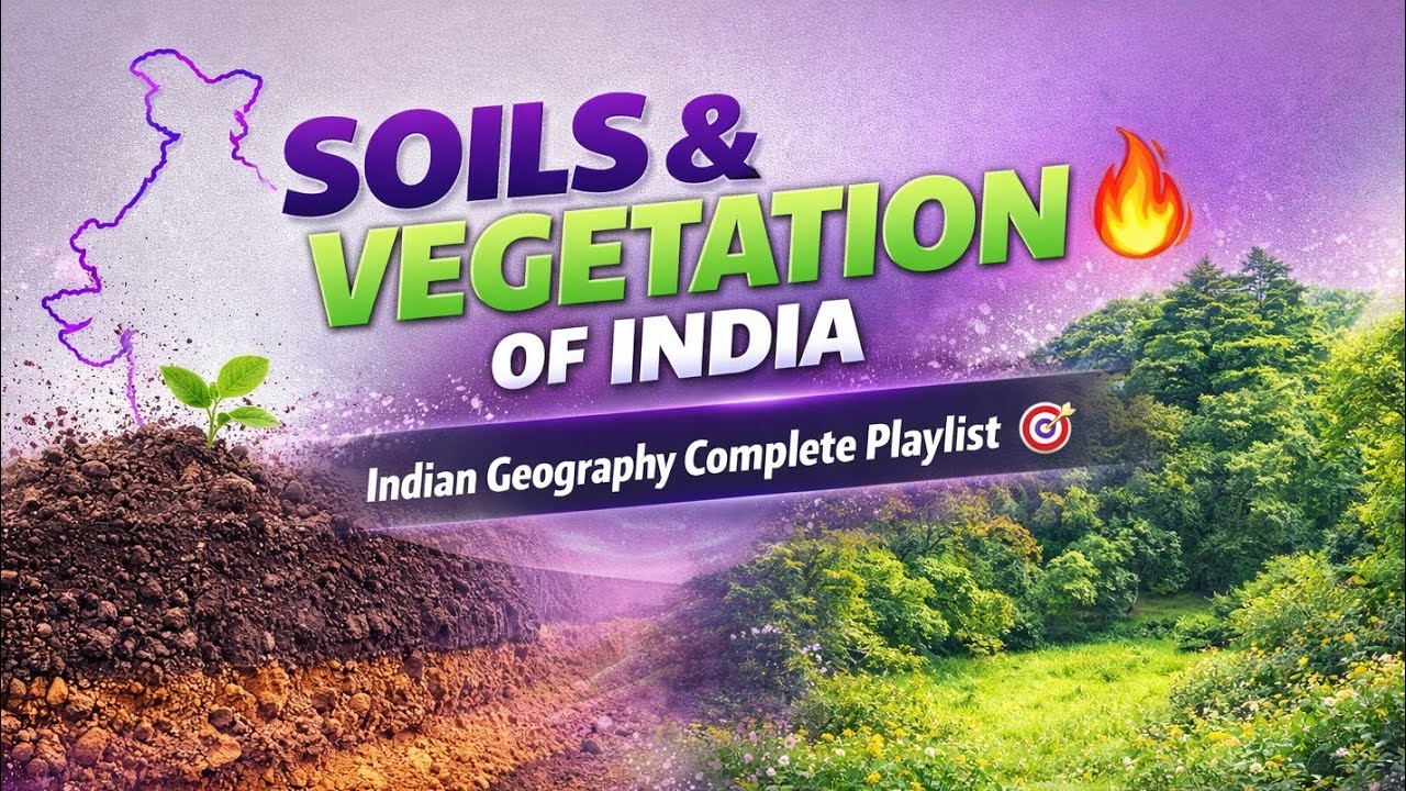 Class-9 🔥 Soils and Vegetation of India II Indian Geography Classes 🎯 UP GDC Assistant Professor GK