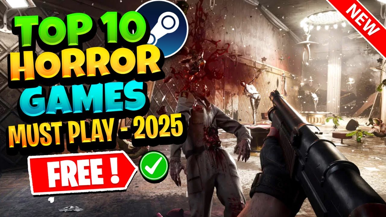 TOP 10 BEST FREE Horror Games on Steam (2025)