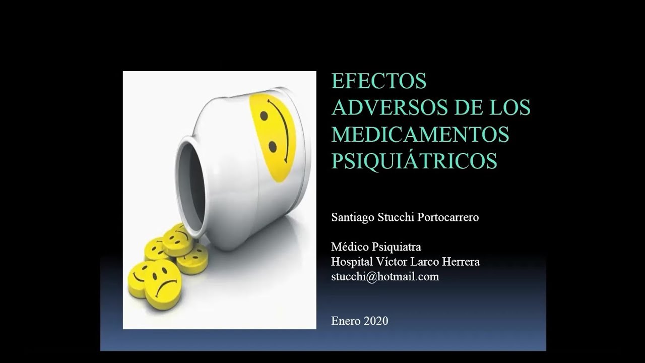 EFECTOS ADVERSOS DE LOS MEDICAMENTOS PSIQUIÁTRICOS