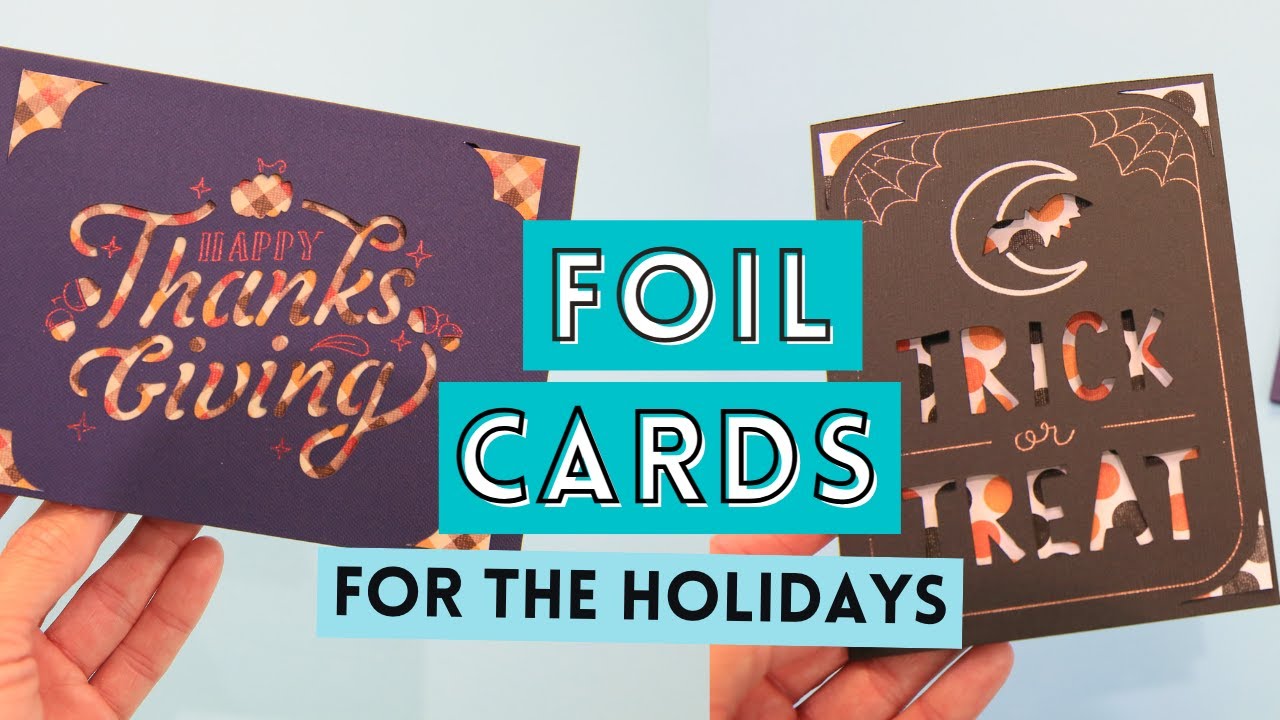 How To Make Cards With Foil | How To Make Pumpkin Cards With Cricut Joy Foil Tool
