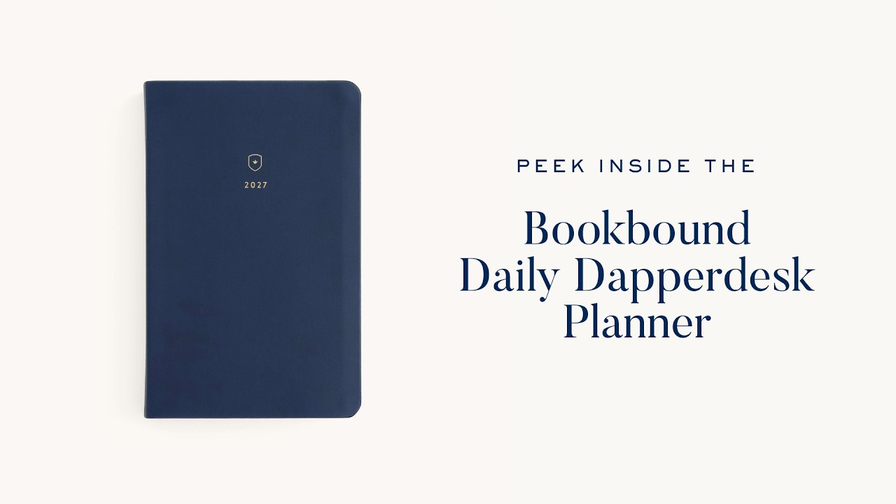 Peek Inside the 2027 Daily Bookbound Dapperdesk Planner | Simplified&reg; by Emily Ley