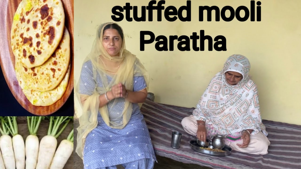 Mix muli Paratha recipe 😋 village style by punjabi home cooking ll