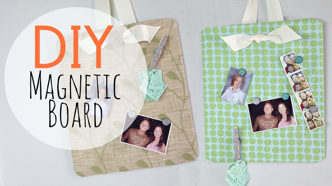 DIY Easy Magnetic Board & Glitter Magnets | by Michele Baratta
