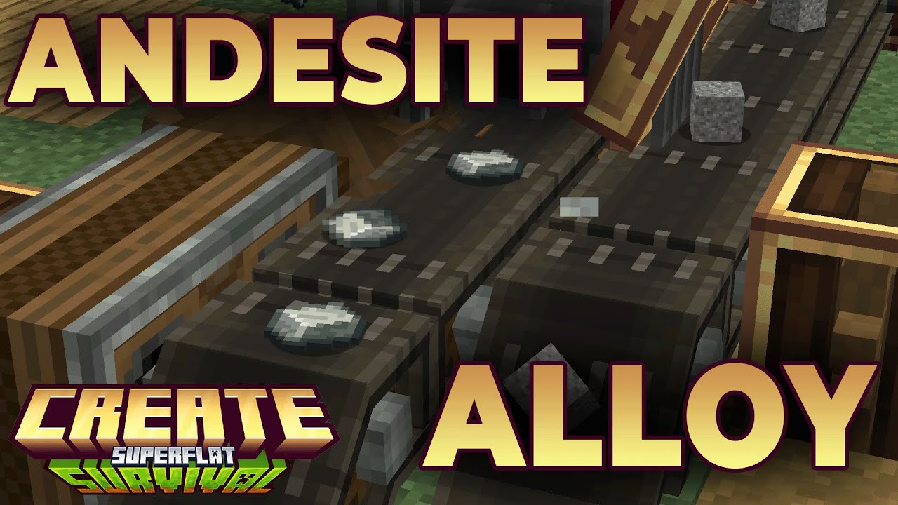 Andesite Alloy Farmı ve Para BASMA Makinesi Yaptım!!! | Minecraft Create Superflat #10