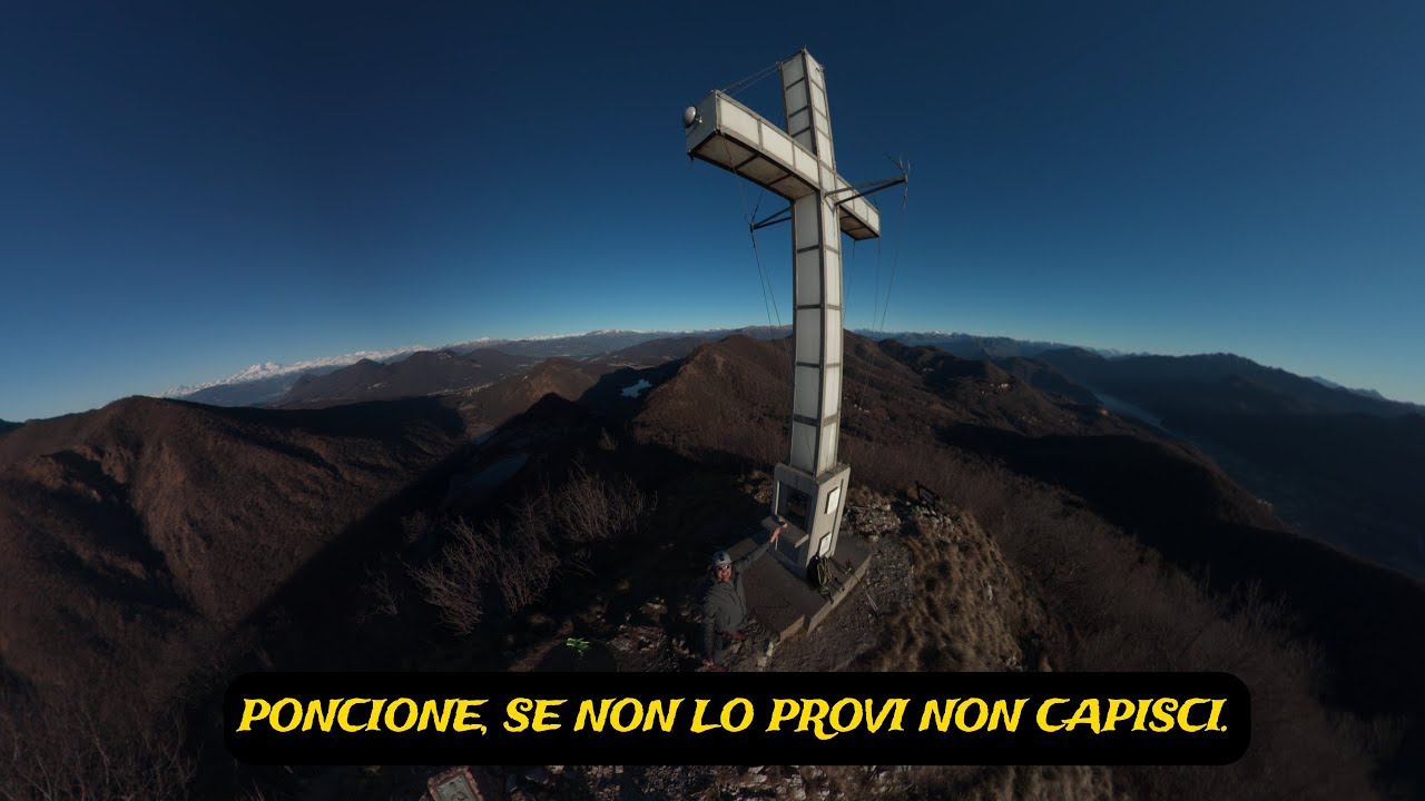 DAVIDONE IN ACTION: SGAMBATA AL PONCIONE VALGANNA .SEMPRE CON PANORAMA PAZZESCO A DUE PASSI DA CASA