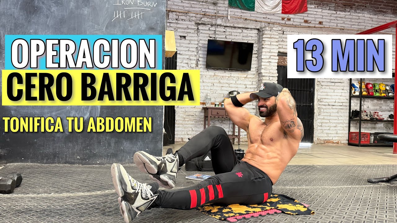 Rutina de Abdomen 🔥 Operaci&oacute;n Cero BARRIGA en Casa (13 Minutos)