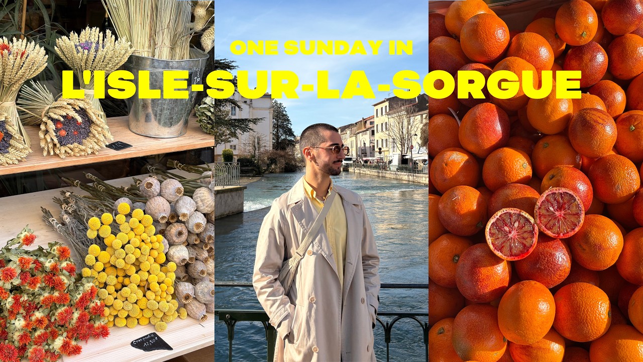 L'isle-sur-la-Sorgue on a Sunday (market, antiques...)