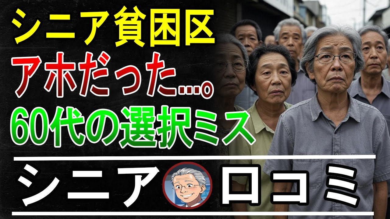 【貧困老後】60代が後悔した人生の選択…シニアの口コミ30選公開【パート1】
