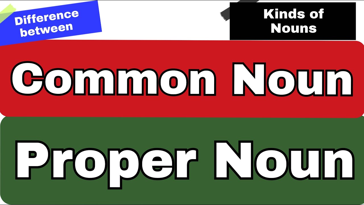 Common Nouns and Proper Nouns with Examples || Kinds of Nouns Part 1