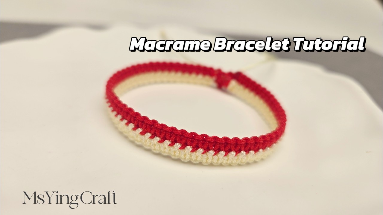 Easy Double Layer Macrame Bracelet 26013 Beginner Friendly