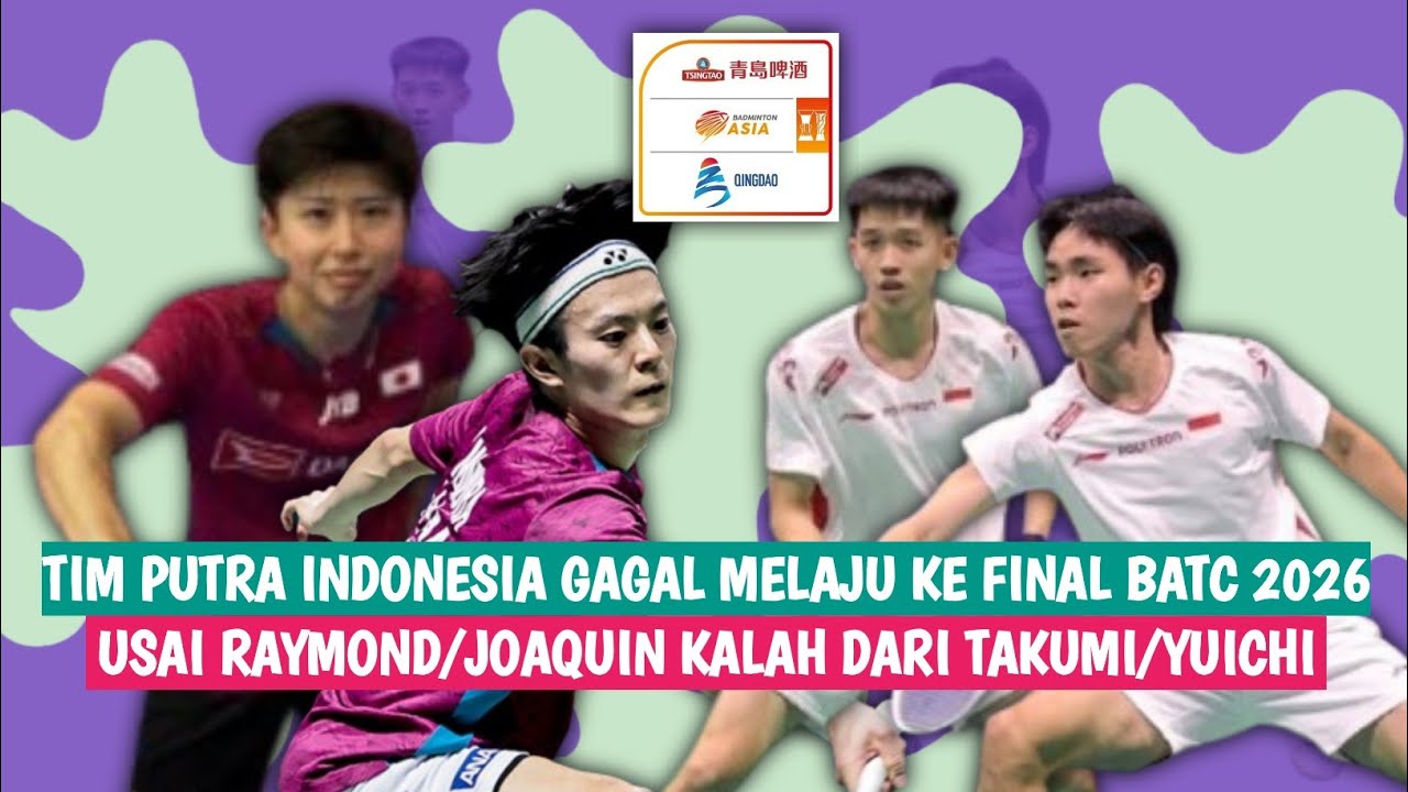 🔴LIVE - Raymond Indra/Nikolaus Joaquin Vs Takumi N/Yuichi S - Badminton Asia Team Championships 2026