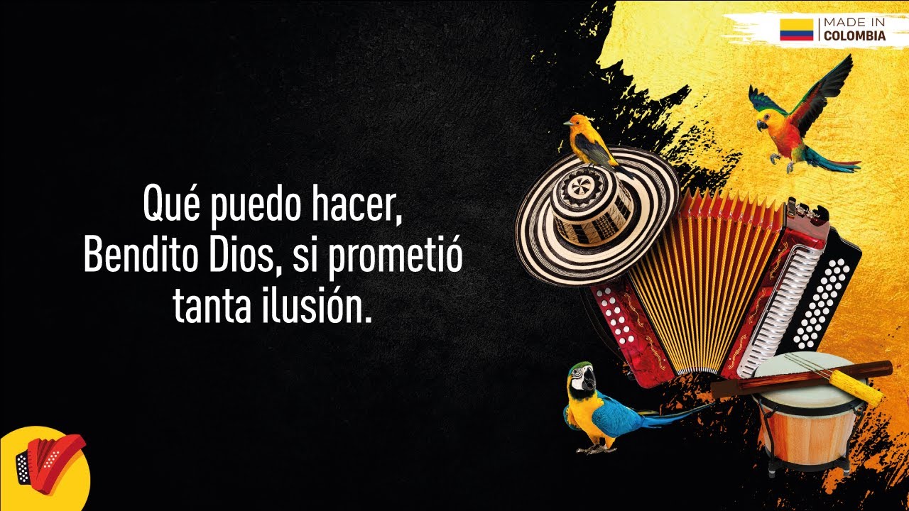 Sue&ntilde;os Dorados, Farid Ortiz & Emilio Oviedo, Video Letra - Sentir Vallenato