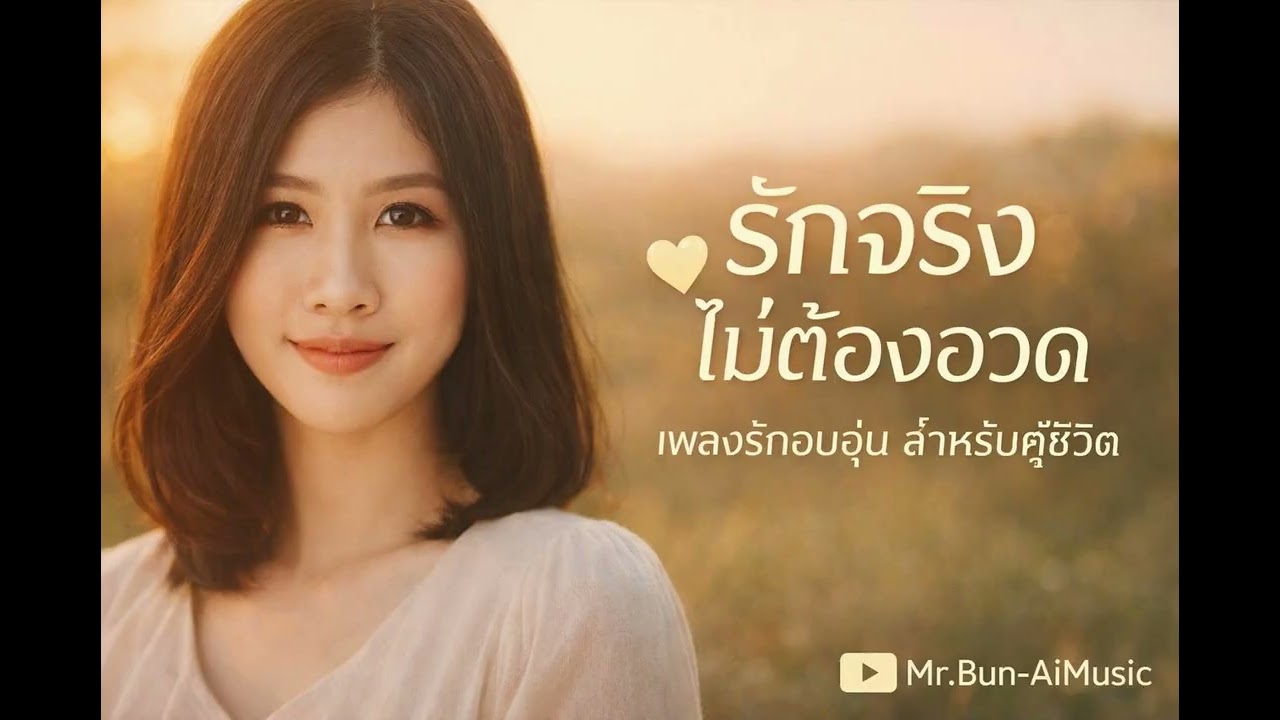 รักจริงไม่ต้องอวด  เพลงลูกทุ่งรักจริง 💖🎶