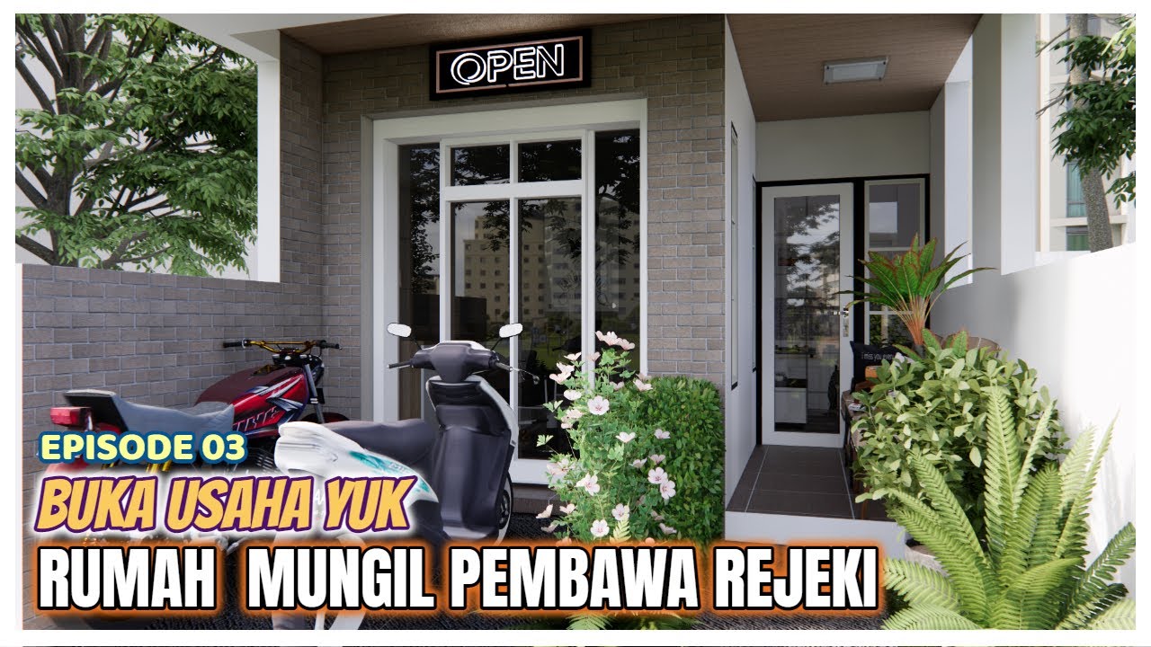 Ep03-Bikin Lahan Mungil Jd Rumah Minimalis Yg Keren Lengkap Dgn Tmpt Usaha!