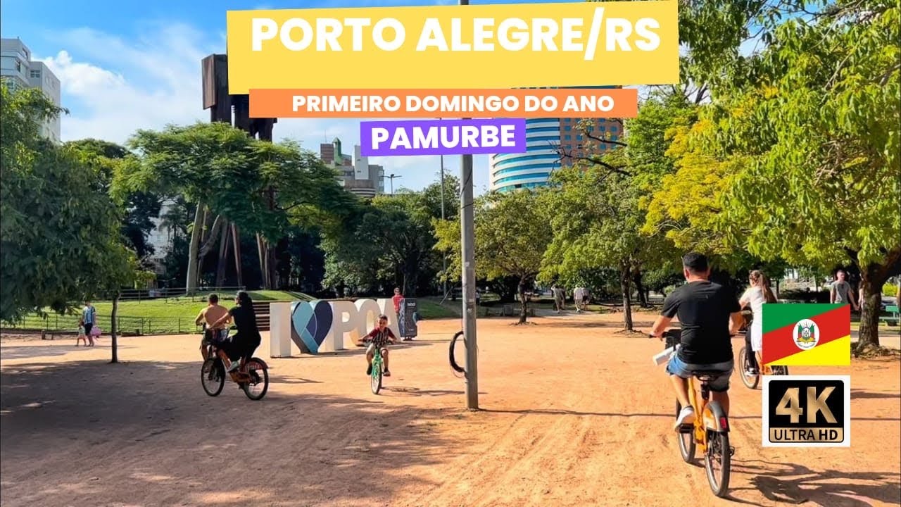 Porto Alegre no 1º domingo de 2025. Caminhada pelo Moinhos de Vento. Parques e qualidade de vida