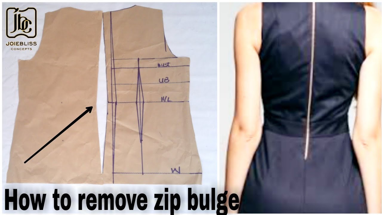 How to remove zip bulge/Bump