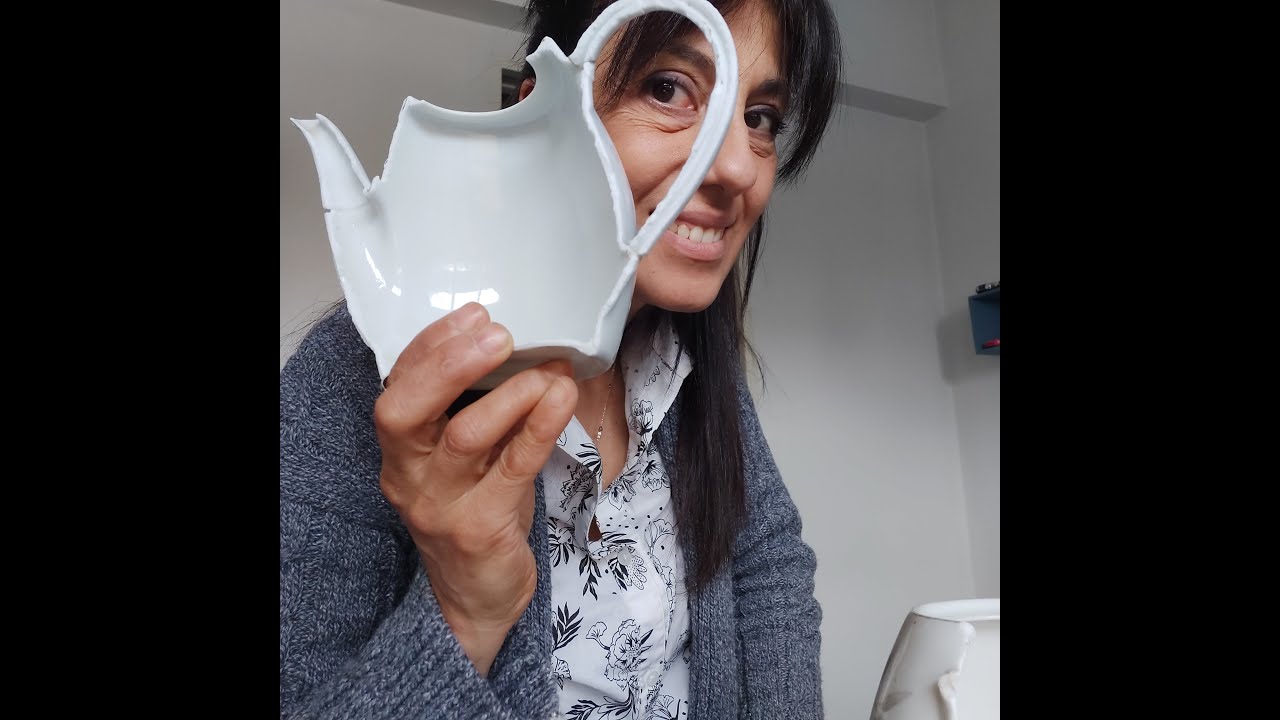 Como cortar vajilla con amoladora de mano Lorena Faiad