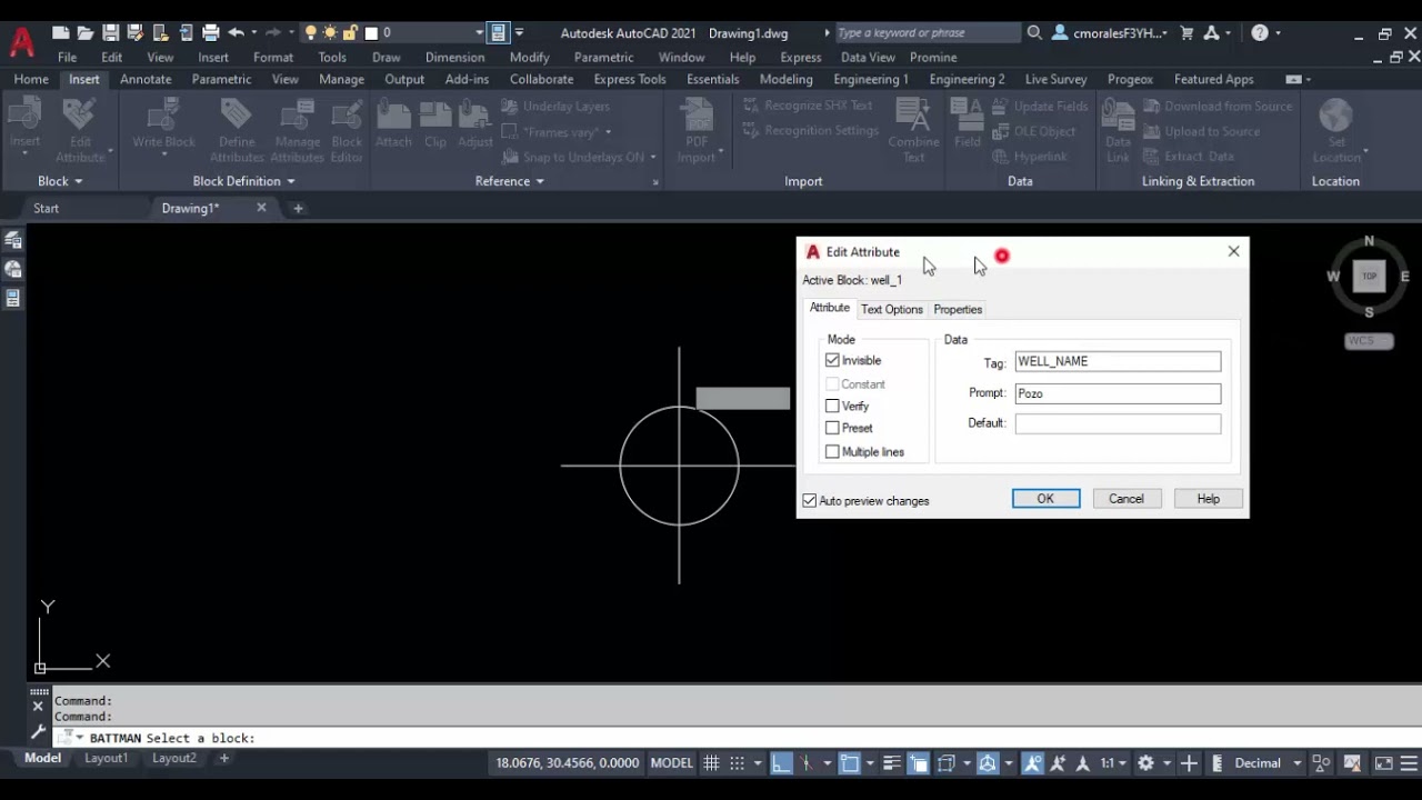 C&oacute;mo editar los atributos de un bloque l (BATTMAN) lTips de AutoCAD en Segundos